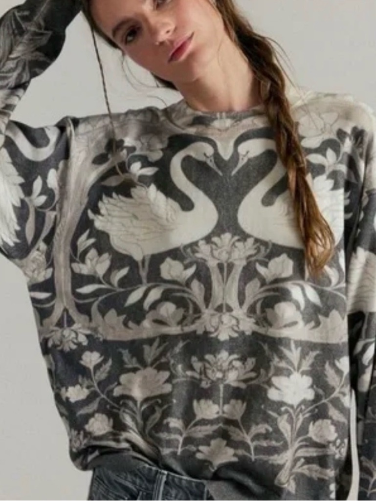We The Free Nouvelle Pattern Pullover | Swans